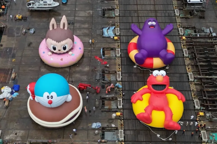 Doraemon, Labubu, Elmo and Grimace Set for Hong Kong Harbour Parade