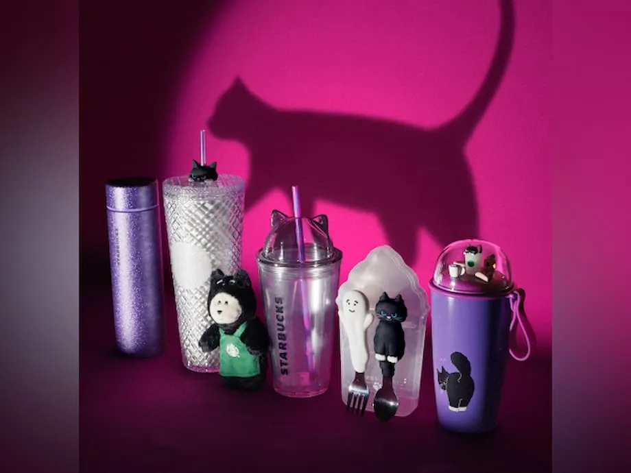 Starbucks Japan launches Halloween 2025 black cat collection and acai berry drinks