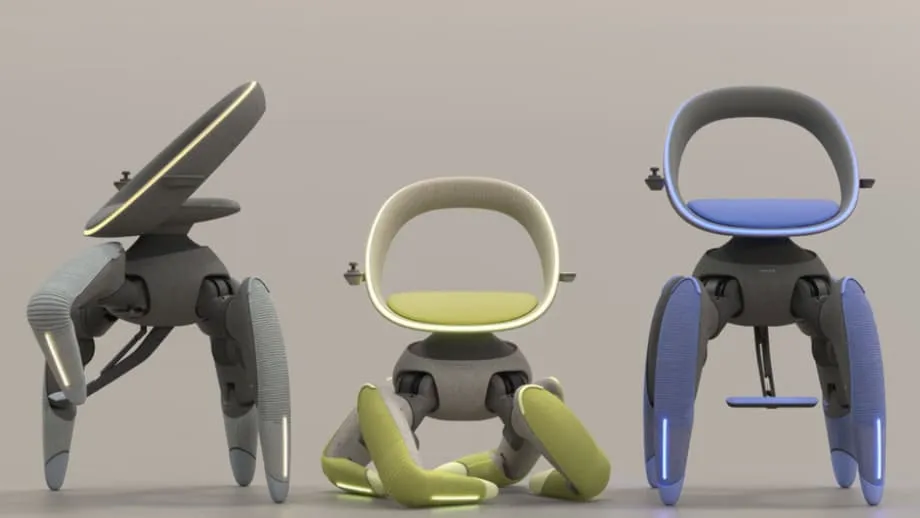 Toyota Walk Me walking chair concept climbs stairs and folds for travel