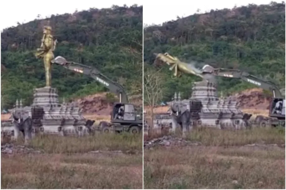 Buddha Statue Replaces Hindu Deity at Disputed Thai-Cambodia Border, Reigniting Regional Tensions