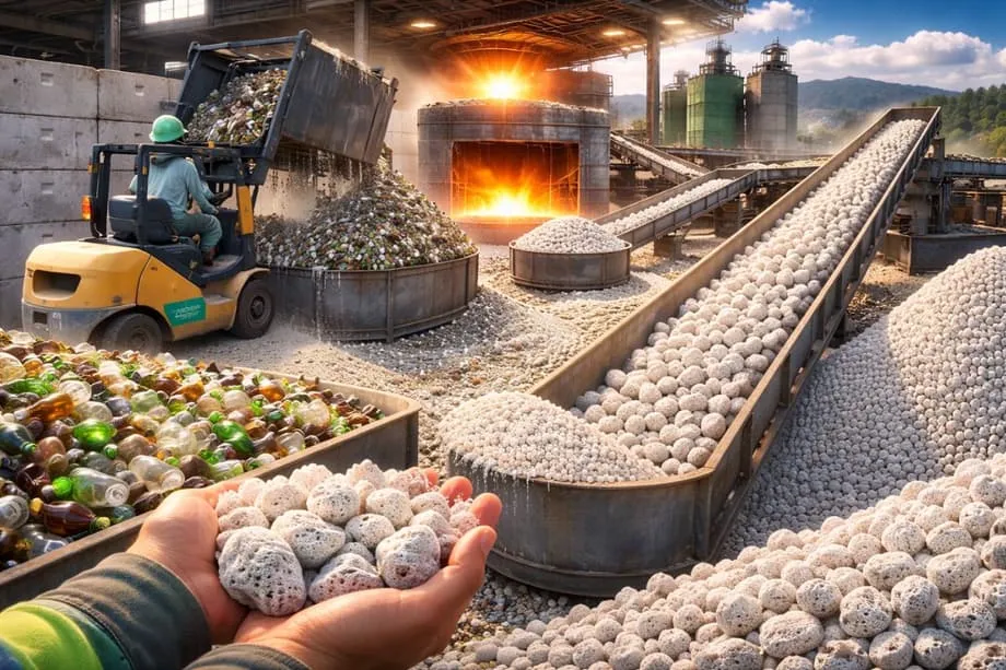 Hiroshima Factory Turns Discarded Bottles and Solar Panel Glass Into Super Sol