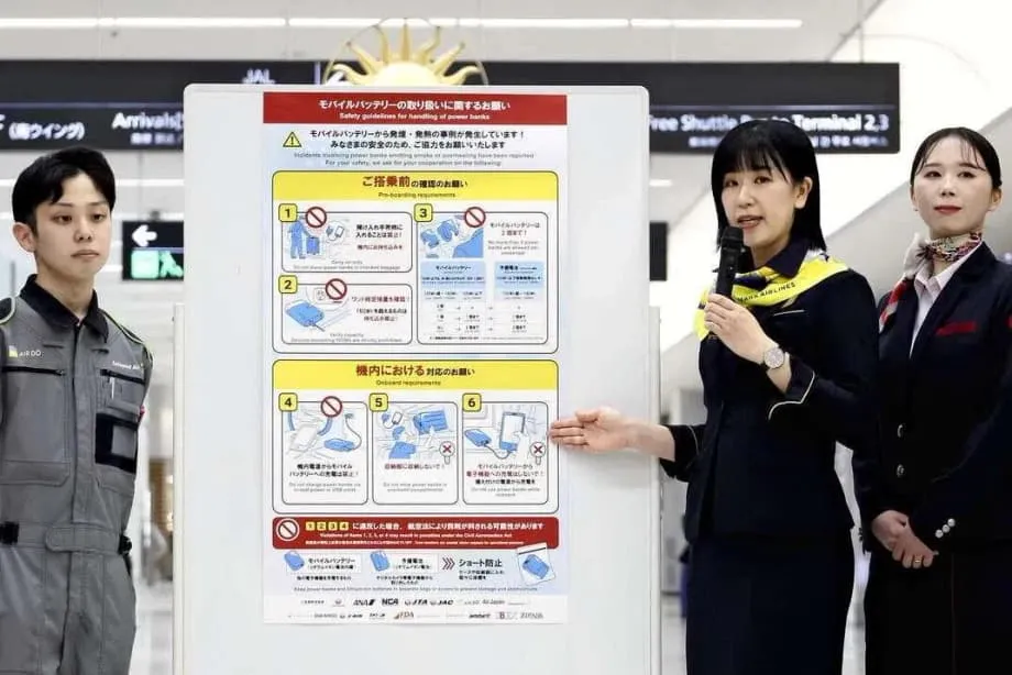 Japan Bans Power Bank Use on Flights, Limits Passengers to Two Portable Chargers