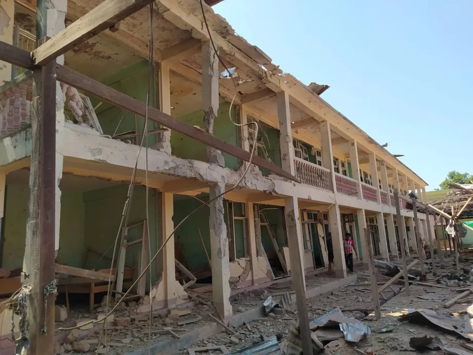 Myanmar Airstrikes Kill Civilians and Damage Historic Mahasi Monastery in Sagaing