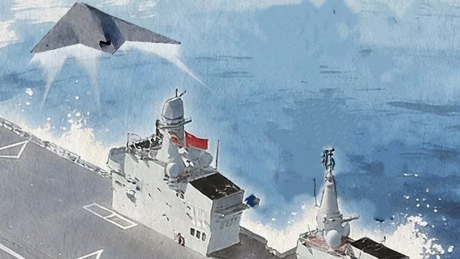 China Says GJ-21 Stealth Drone Has Flown From Type 076 Sichuan