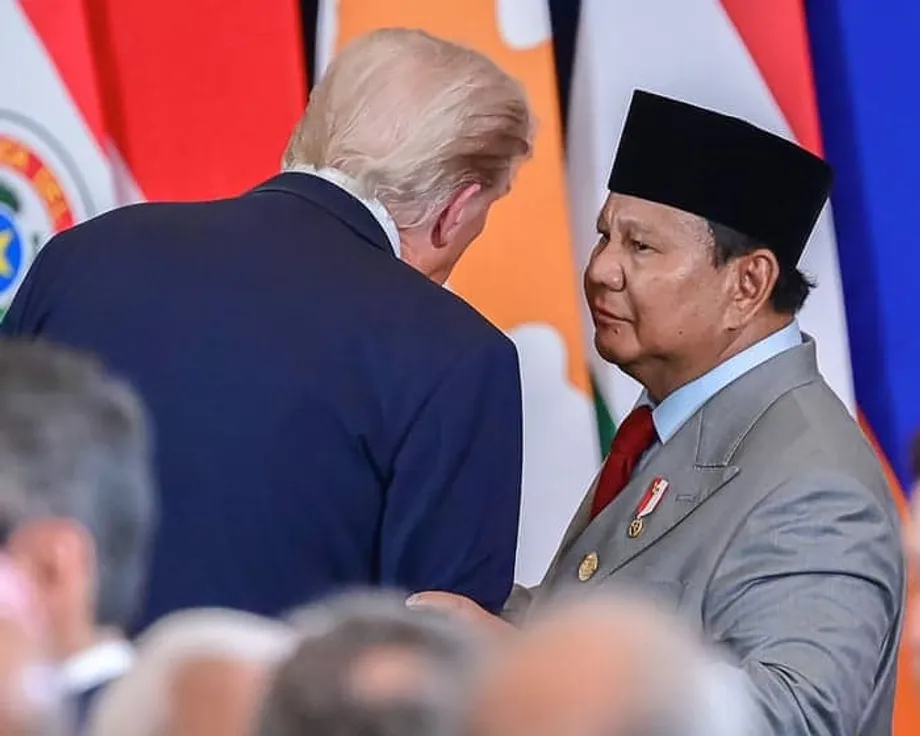 Prabowo's request to meet Eric Trump caught on live microphone at Gaza summit