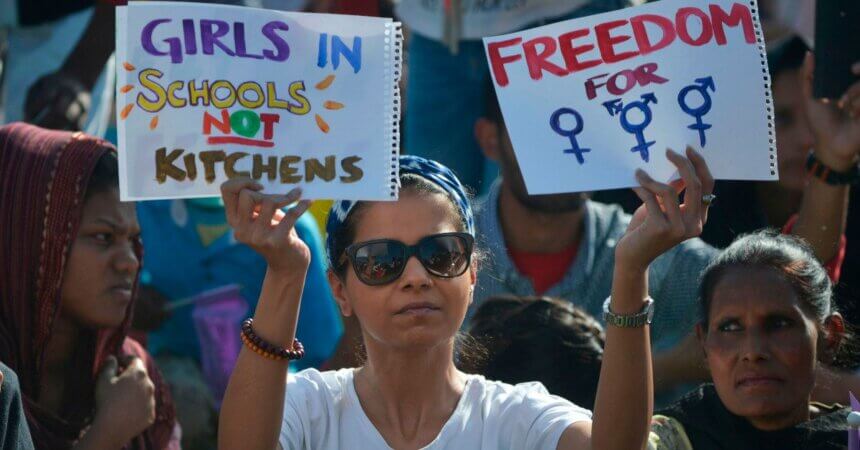 Does Pic Show Man Advocating Gender Equality at Pakistan Rally ...