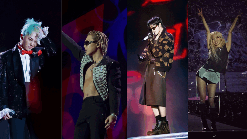 G-Dragon, Taeyang, j-hope, and Rosé successfully perform at Le Gala des ...