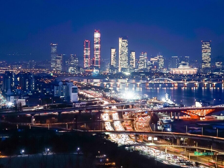 seoul, city, night view, night lights, republic of korea, south korea, landscape, seoul, seoul, s...