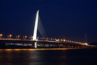 shenzhen bay bridge, shenzhen, bridge, night view, shenzhen, shenzhen, shenzhen, shenzhen, shenzhen