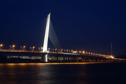 shenzhen bay bridge, shenzhen, bridge, night view, shenzhen, shenzhen, shenzhen, shenzhen, shenzhen