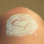 sunblock, skincare, healthy skin, heart, skin care, applying, skin care beauty, skin, care, spa, ...