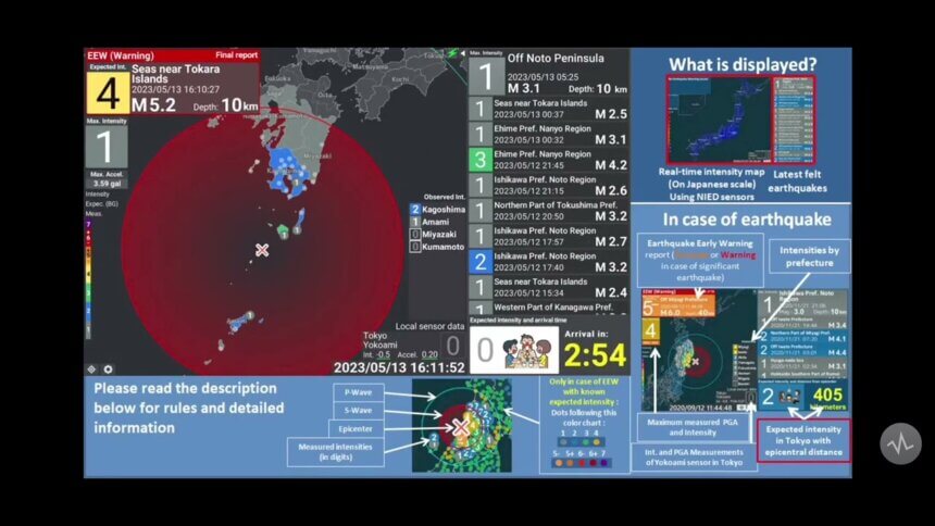 EARTHQUAKE EARLY WARNING! M5.1 Intensity 5- Off The Seas Near The ...