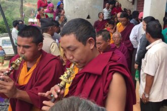 Nepal Buddhists Funeral Way of Mourn in NEPAL(Tamang Culture)