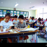 Korea school class hi-res stock photography and images - Alamy