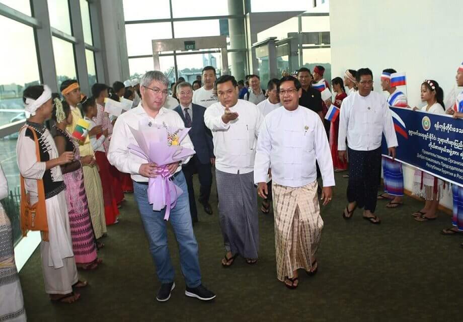 Russian Buryatia Delegation arrives in Myanmar - Global New Light Of ...