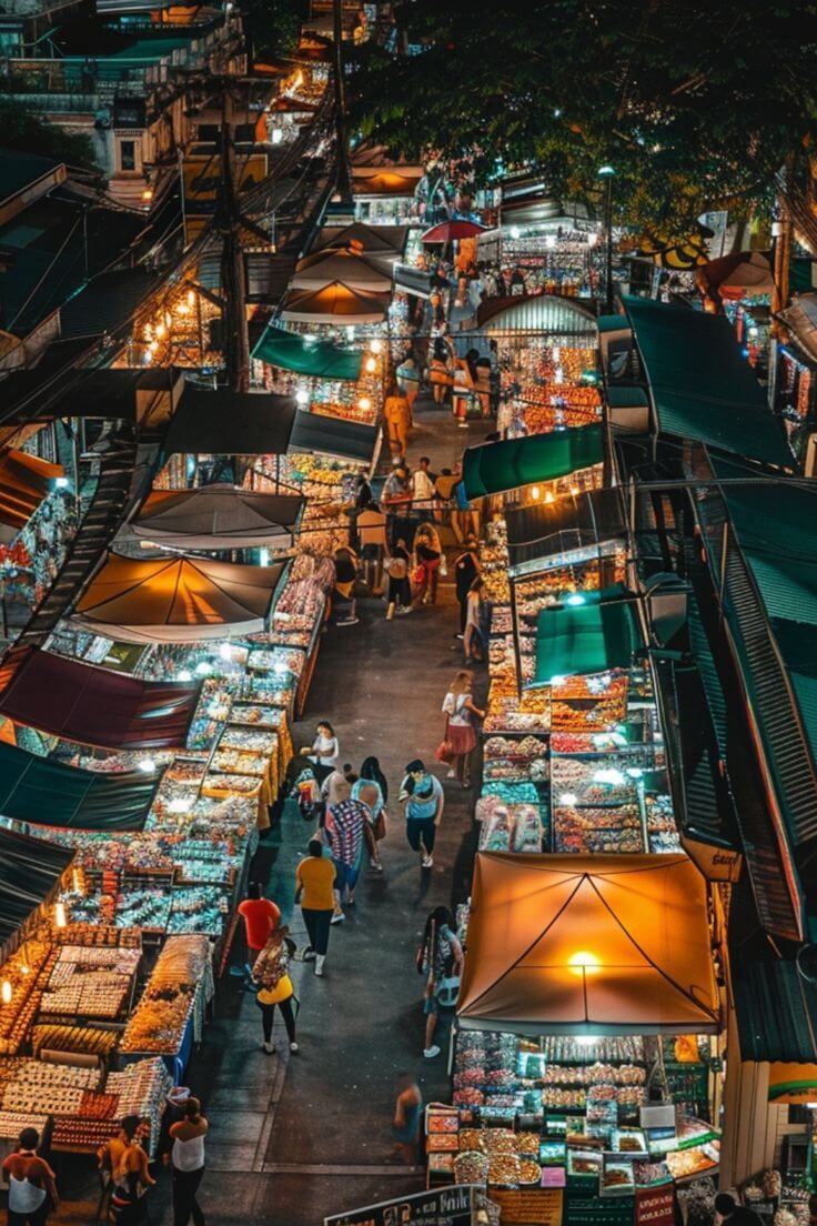 Night Markets in Bangkok, Thail…
