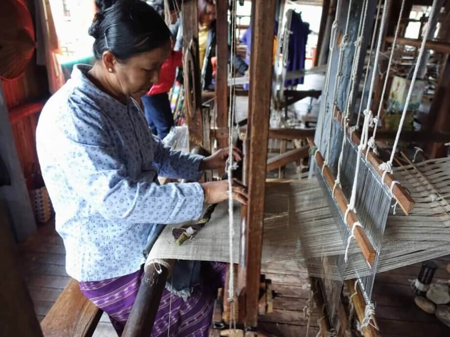 Lotus Silk Weaving at Inpawkhon Village Inle Lake – TIMEtoMOSEY