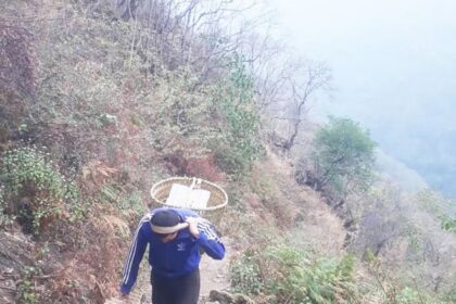 Delivering eggs to remote schools in Bhut…
