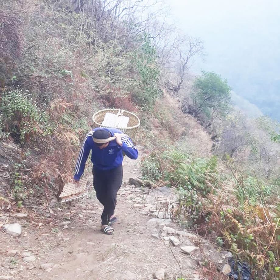 Delivering eggs to remote schools in Bhut…