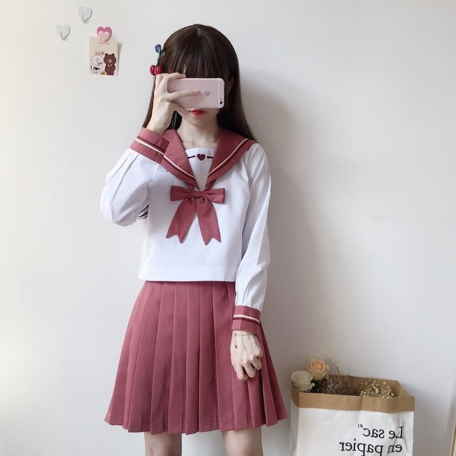 Girls Japanese school uniform skirt JK uniform Cla... – Vice…