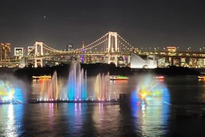 Odaiba Marine Park Fountain: Tokyo's 150-Meter Mega Fountain Set to ...