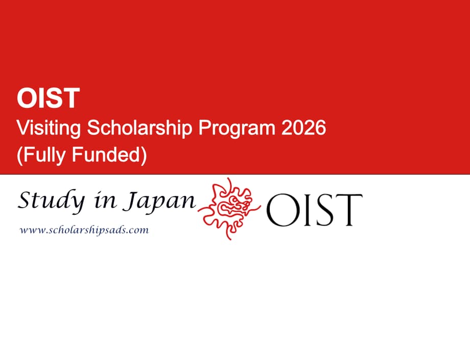 Japan OIST Visiting Scholarship Program 2026 (Fully Funded)